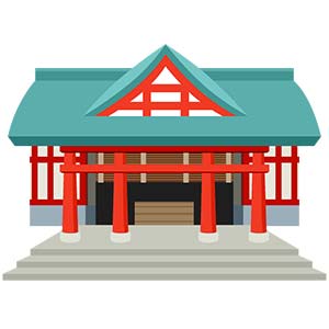 神社のイラスト